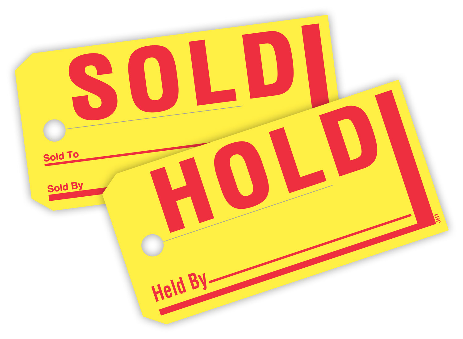 Sold/Hold Tags - Standard Size (Package of 250)