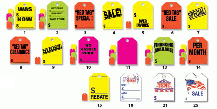 9in. x 12in. Mirror Hang Tags (Package of 50)