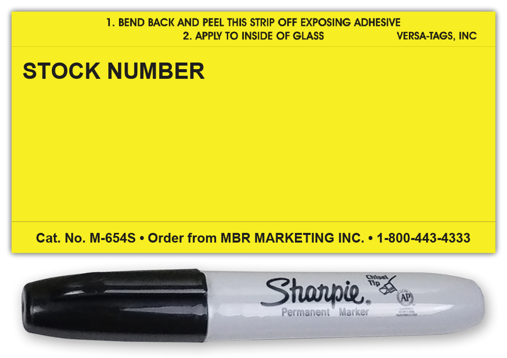 Stock Number Signs 3