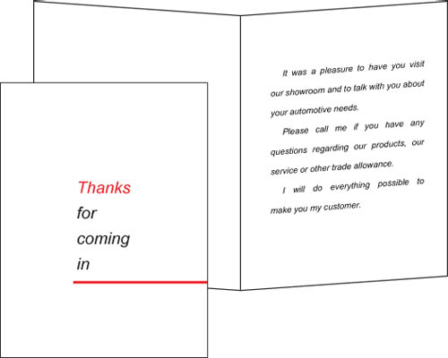 Appraisal Follow-Up Cards