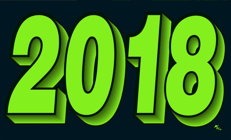 Fluorescent Year Model Signs