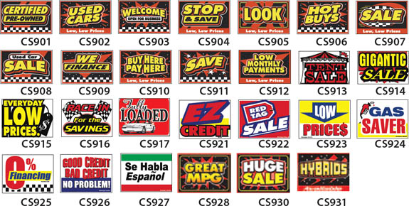 Traffic Stopping Curb Signs 18in. X 24in.