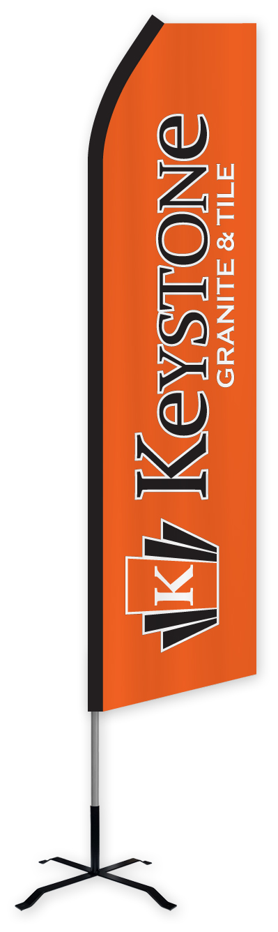 Custom Printed Full Color Swooper Flag