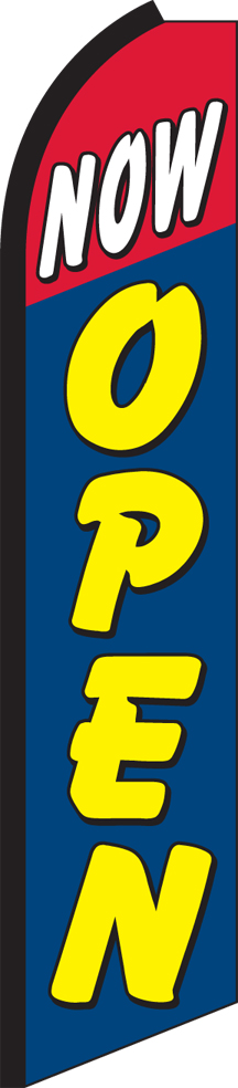 Now Open Swooper Flag
