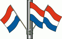 Striped Nylon Cluster Flags Without Hardware