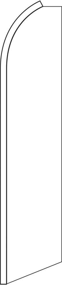 Solid White Swooper Flag