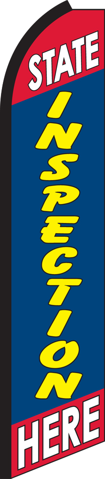 State Inspection Here Swooper Flag