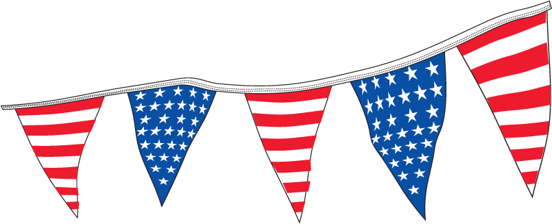 Americana Pennants 4 mil
