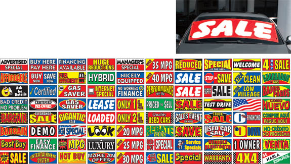 Economical Windshield Banners